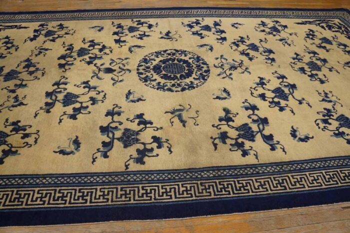 mid 19th century w chinese ningxia kang carpet 5902