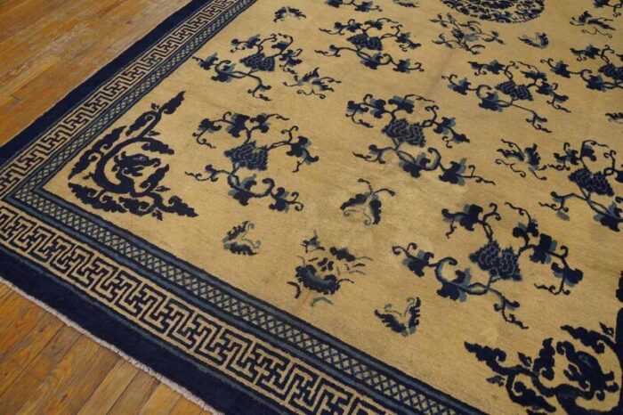 mid 19th century w chinese ningxia kang carpet 7699