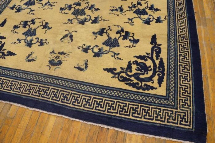 mid 19th century w chinese ningxia kang carpet 9362