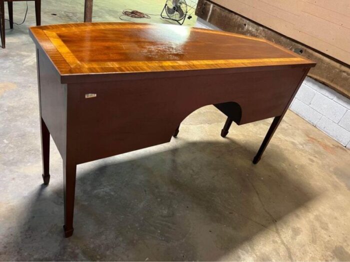 mid 20th century baker history charleston collection mahogany inlaid bow front sideboard 5949