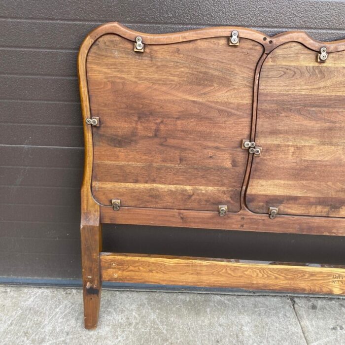 mid 20th century davis cabinet company queen size walnut headboard 6235