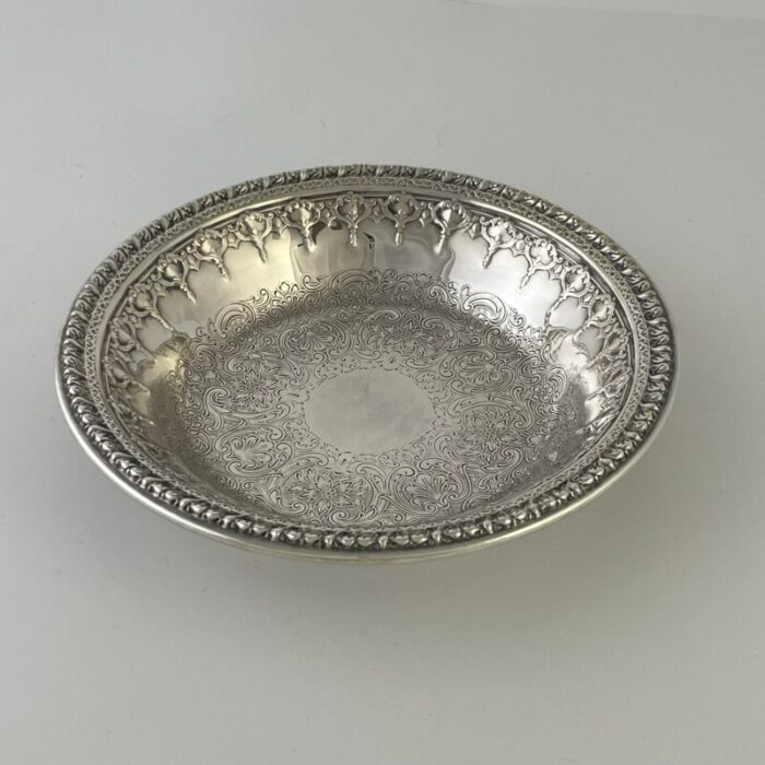 mid 20th century reed and barton riviera silverplate bonbon bowl 5811