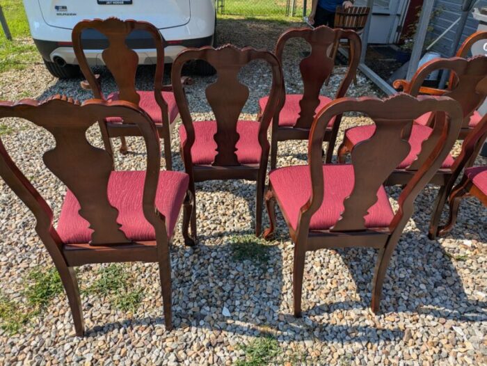 mid 20th century vintage set of 8 thomasville dining chairs 1405