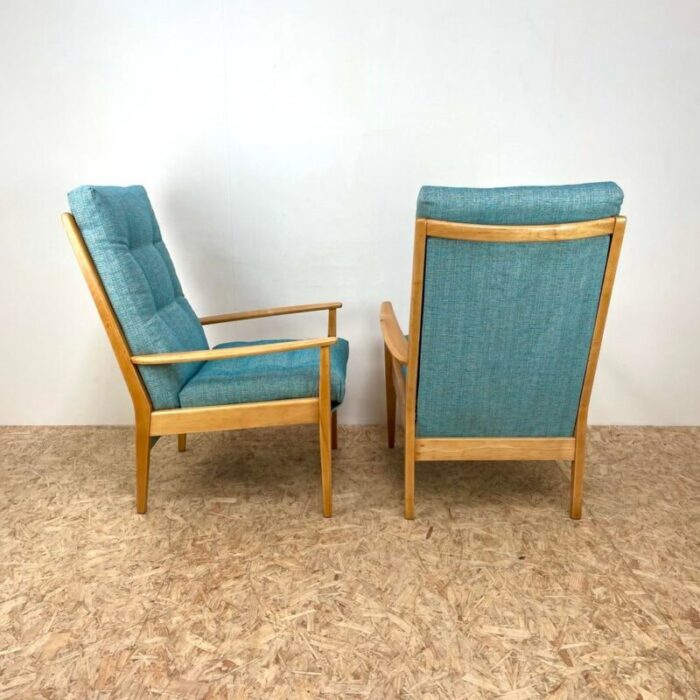 mid century cintique armchairs 1960s set of 2 4722