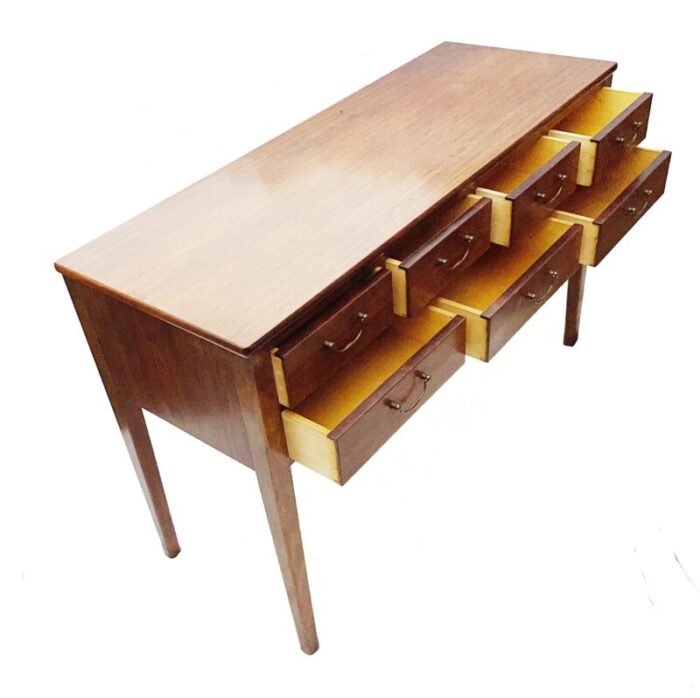 mid century danish brazilian rosewood console table by frode holm for illums bolighus 1950s 4779