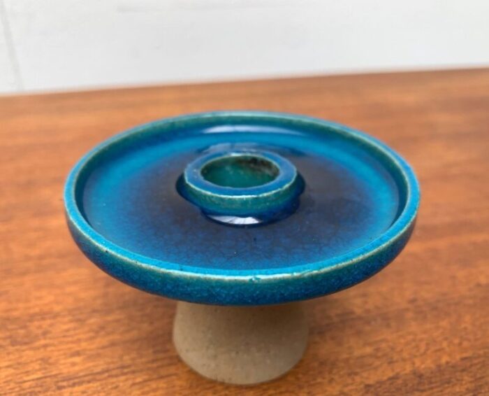 mid century danish ceramic candle holder by herman a kaehler for hak 1960s 6