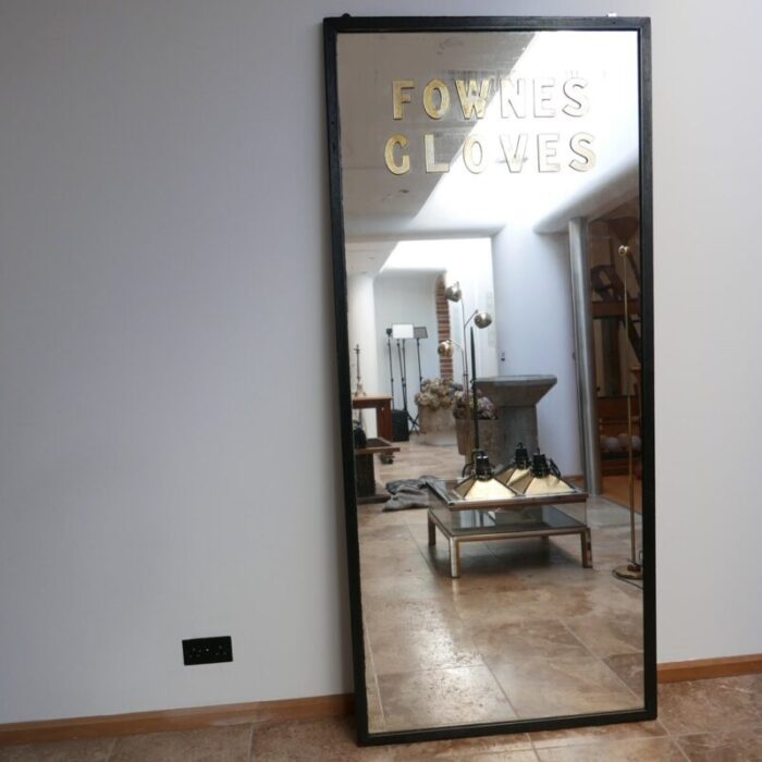 mid century english advertising floor or wall mirror 1