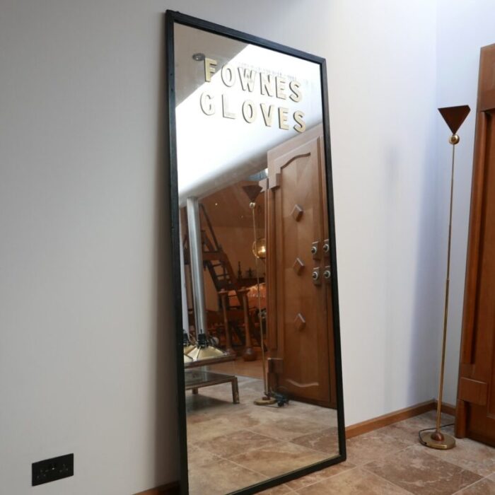 mid century english advertising floor or wall mirror 6