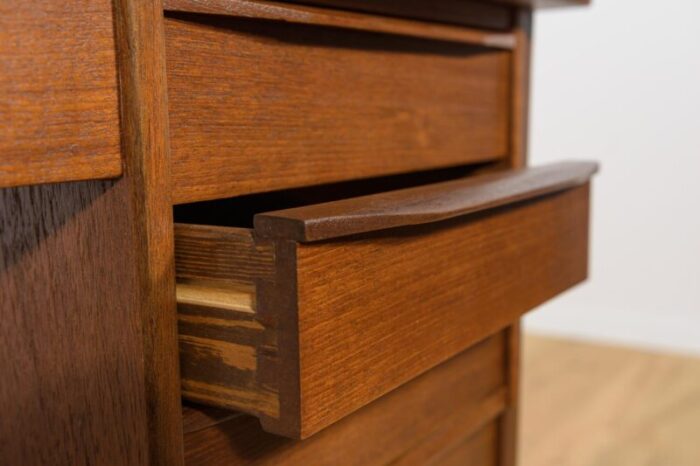 mid century freestanding teak desk denmark 1960s 5508