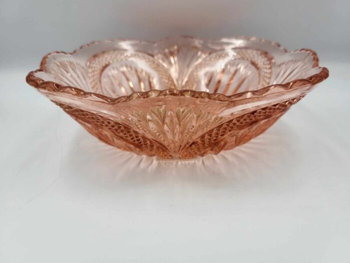 mid century glass bowl 1960s 1