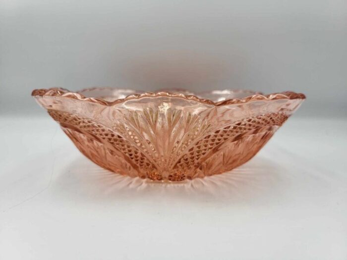 mid century glass bowl 1960s 2