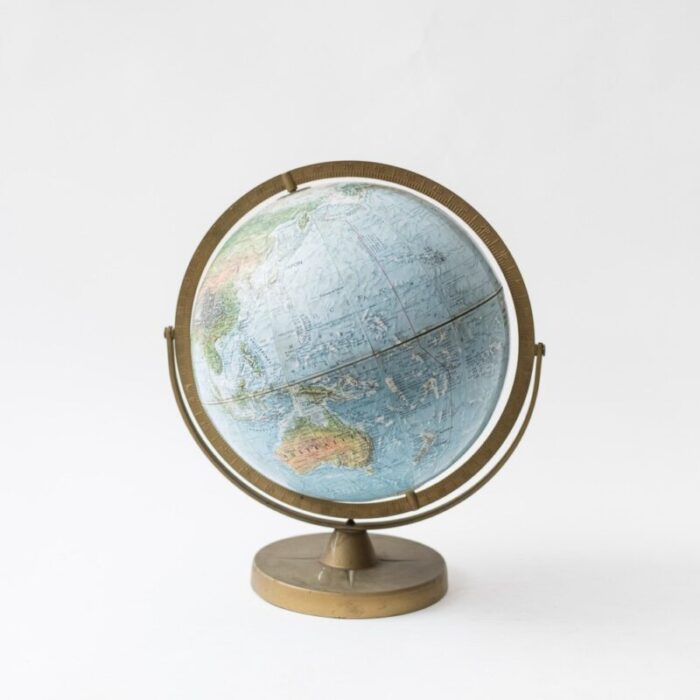 mid century globe 1970s 1