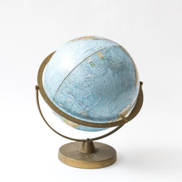 mid century globe 1970s 3