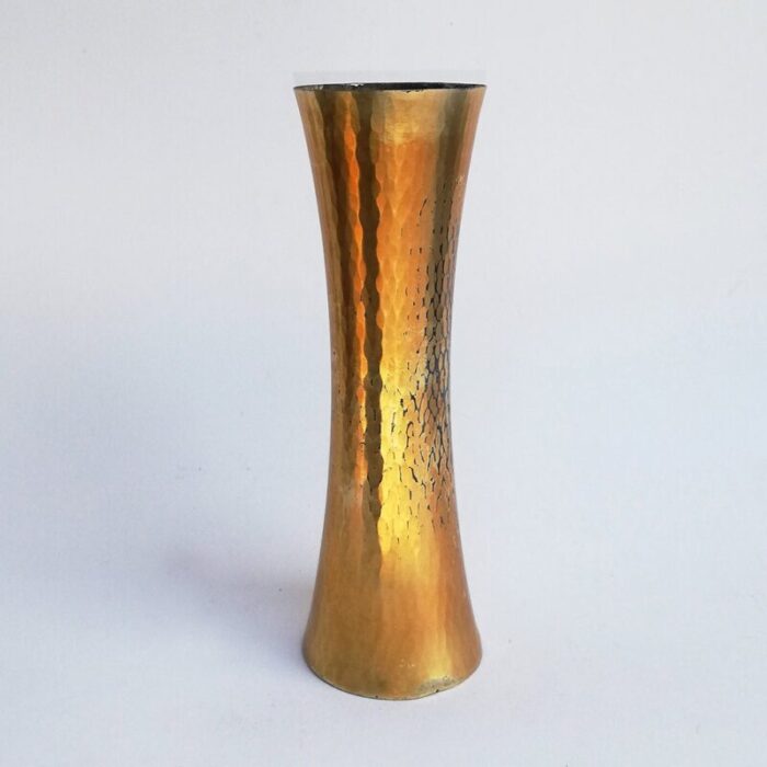 mid century golden vase from zanetto 1