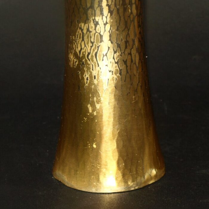 mid century golden vase from zanetto 5