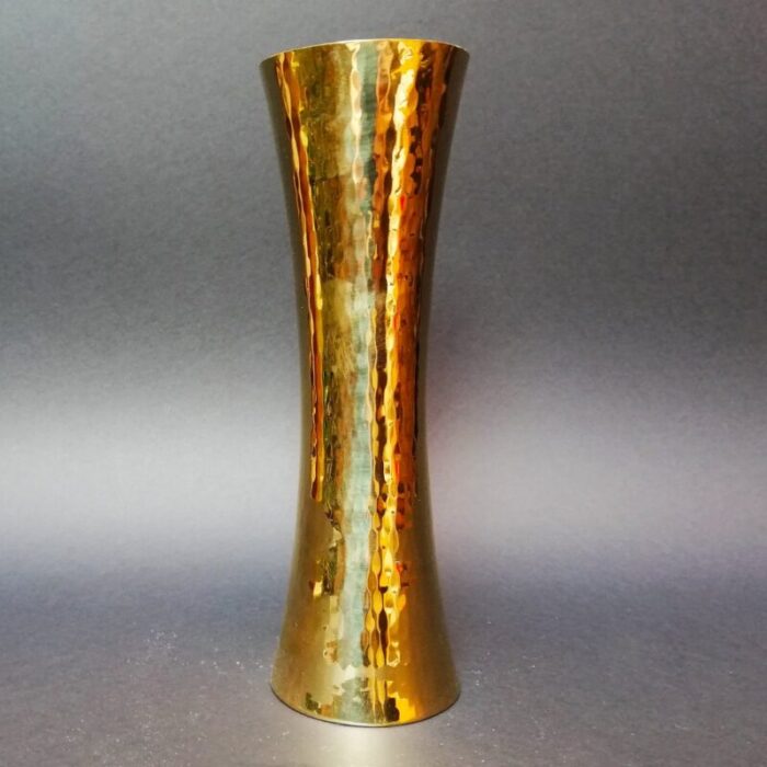 mid century golden vase from zanetto 8