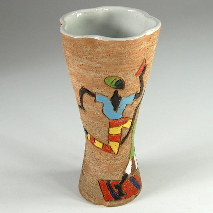 mid century italian ceramic vase from fratelli fanciullacci 4