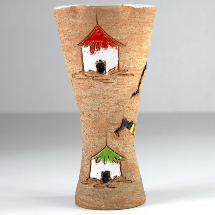 mid century italian ceramic vase from fratelli fanciullacci 8