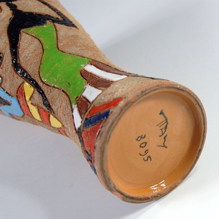 mid century italian ceramic vase from fratelli fanciullacci 9