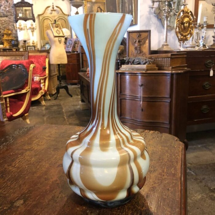 mid century italian opaline glass vase by carlo moretti 1970s 2