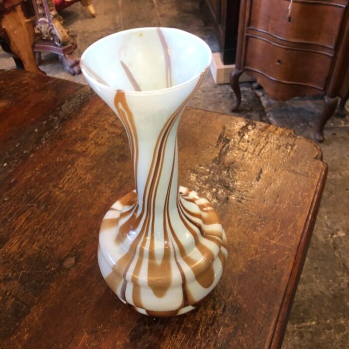 mid century italian opaline glass vase by carlo moretti 1970s 4