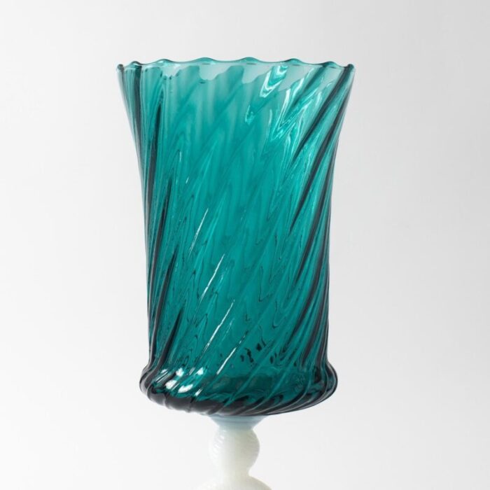 mid century italian ring stem vase from empoli 1960s 5