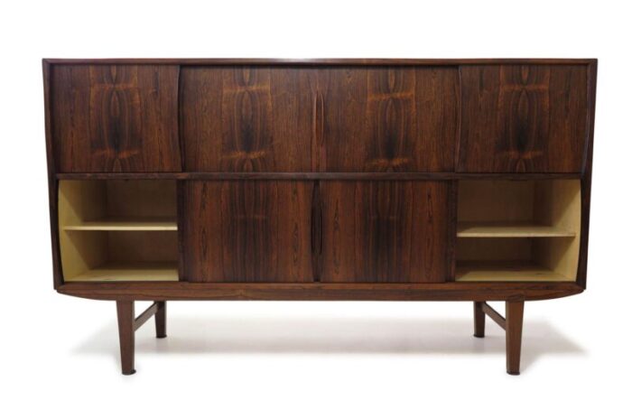 mid century johannes andersen danish high sideboard of brazilian rosewood 0709