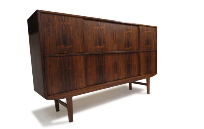 mid century johannes andersen danish high sideboard of brazilian rosewood 2166