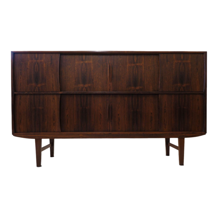 mid century johannes andersen danish high sideboard of brazilian rosewood 6236