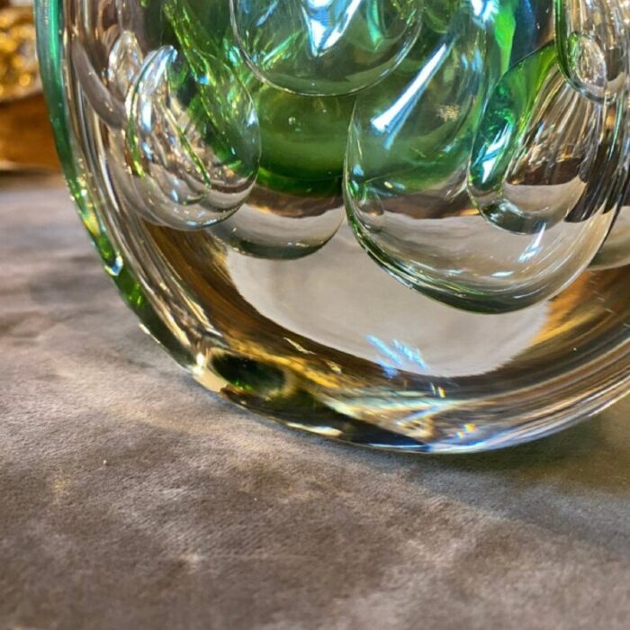 mid century modern czech sommerso glass vase 1950s 2