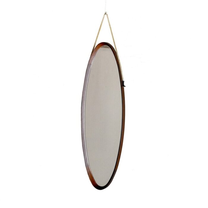 mid century modern fruitwood wooden mirror 1960s 4