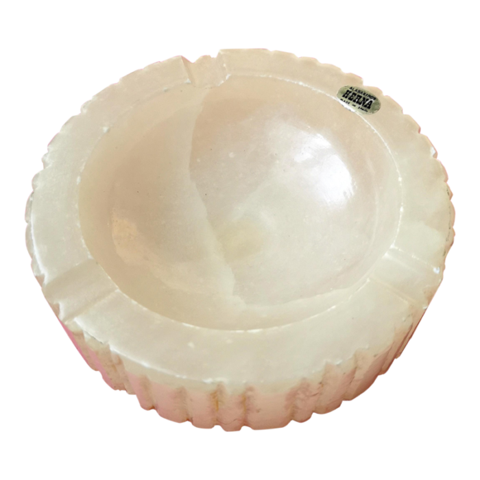 mid century modern herna alabaster catchall ashtray made in spain 3829