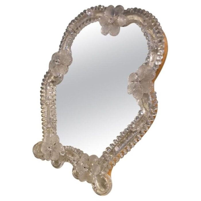 mid century modern italian table mirror in murano from ongaro fuga 1965 1