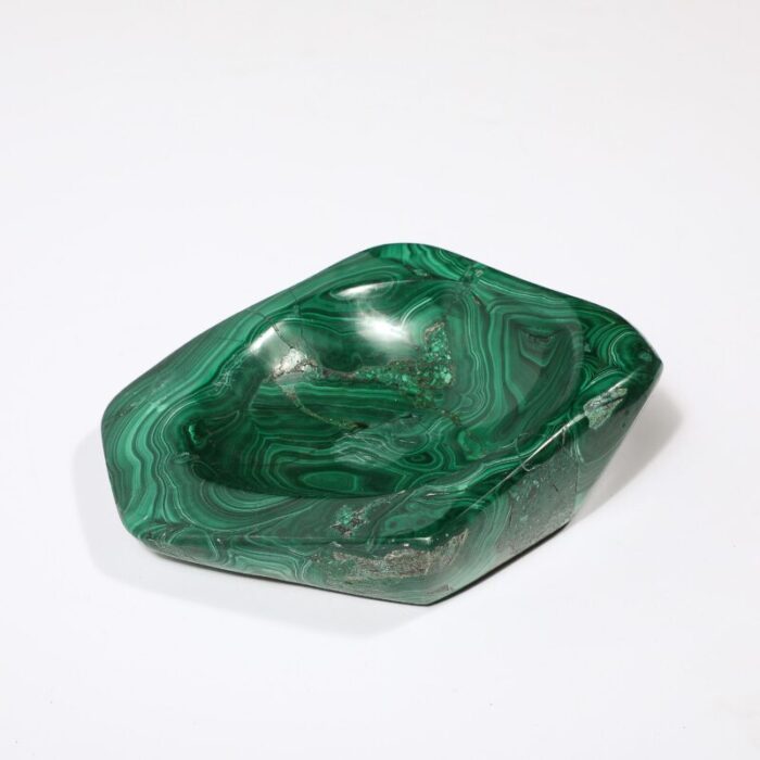 mid century modernist malachite bowlashtray 2614