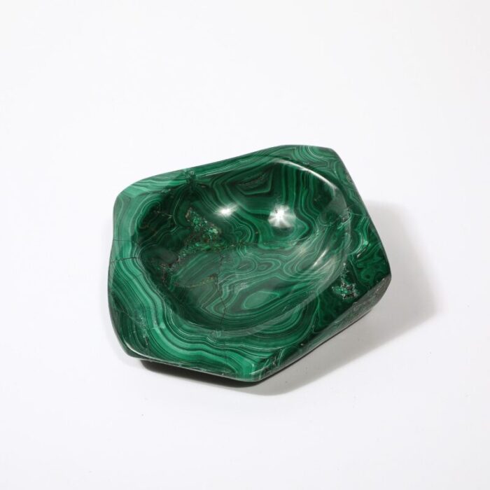 mid century modernist malachite bowlashtray 3113