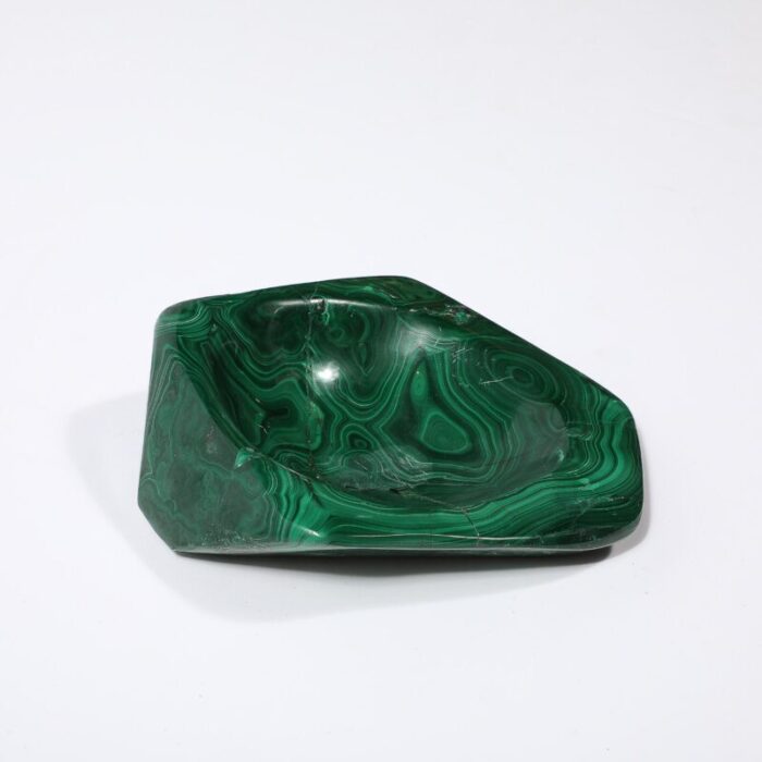 mid century modernist malachite bowlashtray 3350