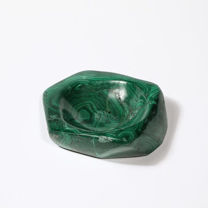 mid century modernist malachite bowlashtray 4284