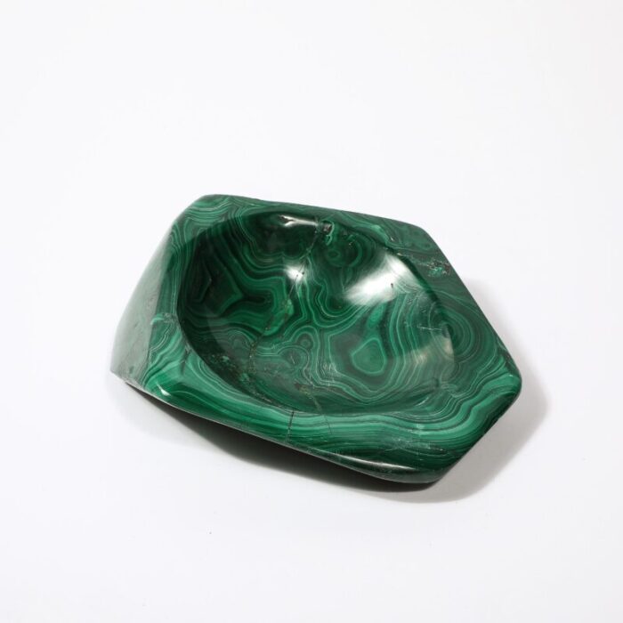 mid century modernist malachite bowlashtray 5891