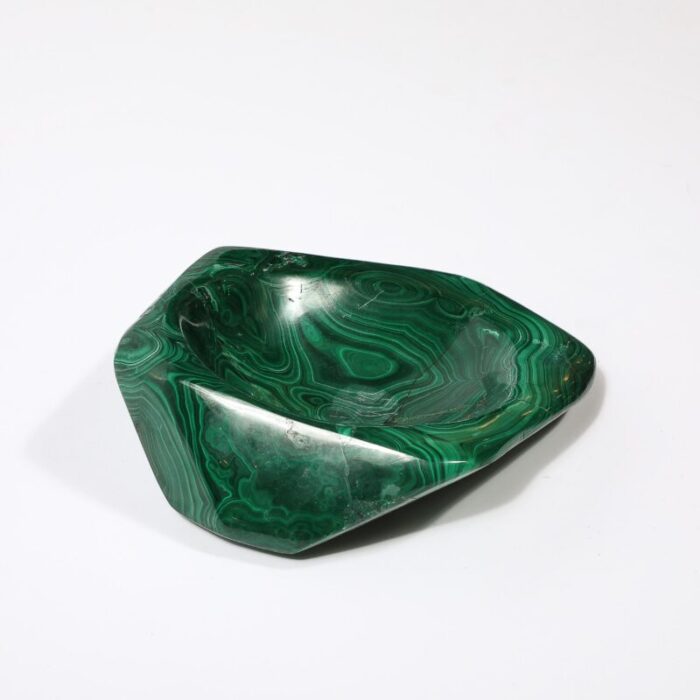 mid century modernist malachite bowlashtray 6168