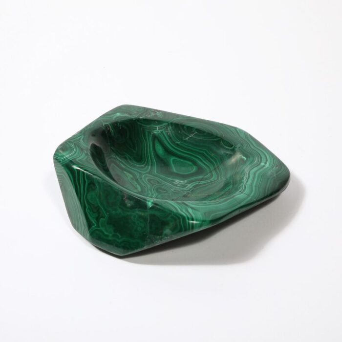 mid century modernist malachite bowlashtray 8828