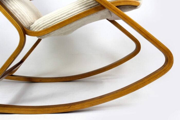 mid century plywood rocking chair by ludvik volak for drevopodnik holesov 1960s 8937