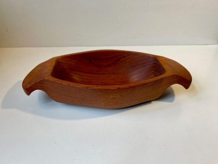 mid century scandinavian teak bowl 1960s 1