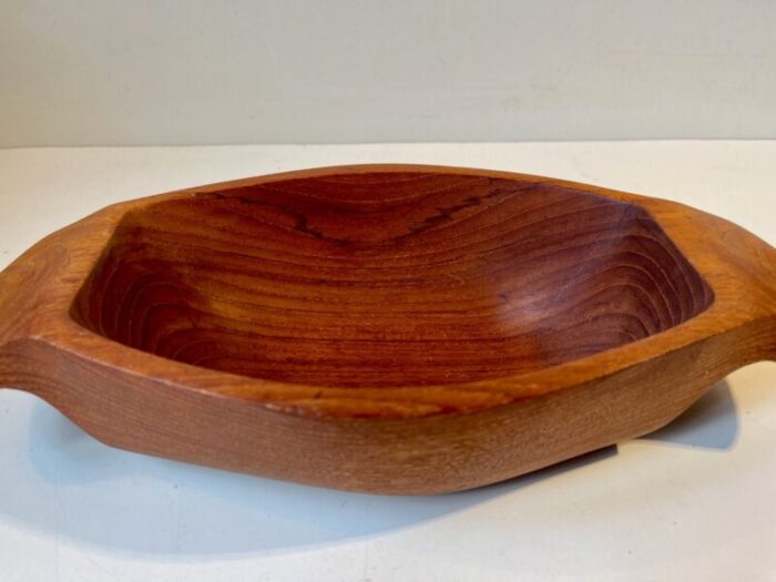 mid century scandinavian teak bowl 1960s 2