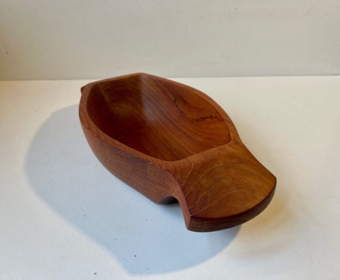 mid century scandinavian teak bowl 1960s 4