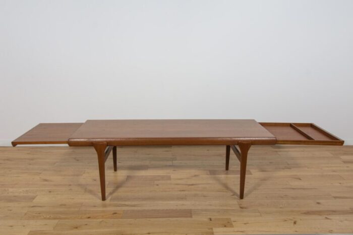 mid century teak coffee table by johannes andersen for cfc silkeborg denmark 1960s 6458