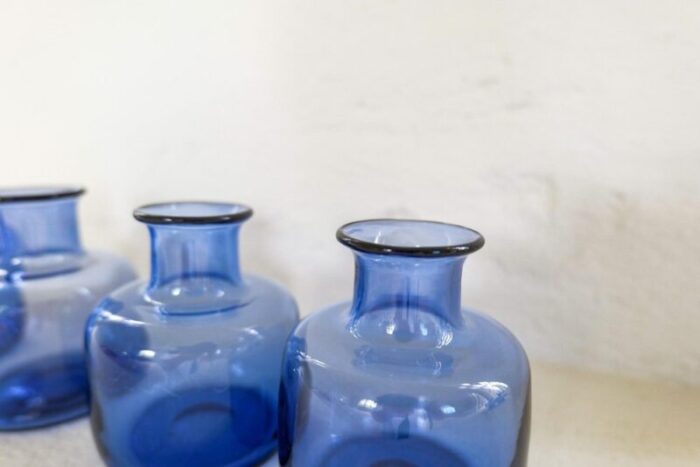 mid century vases by per lutken for holmegaard denmark set of 7 11