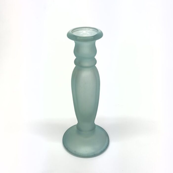 mixed green glass candle holder curation group of 5 4005