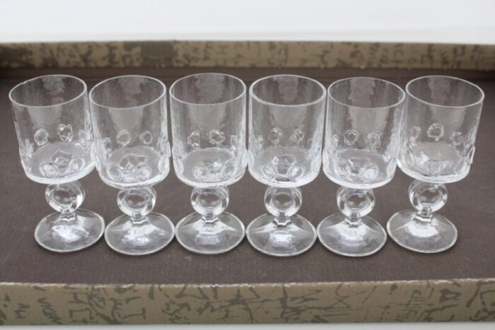 model evergreen drinking glasses from riedel 1960s set of 6 1