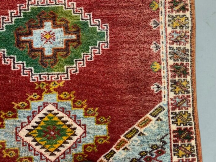 moroccan berber tazenakht rug in red blue 6