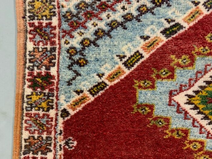 moroccan berber tazenakht rug in red blue 7